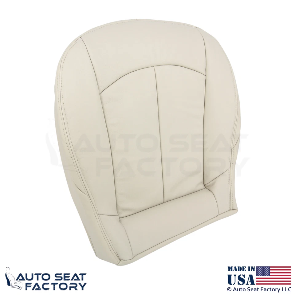 Cubierta de asiento inferior de pasajero de cuero genuino bronceado para Mercedes-Benz CLK 2003-2009 Foto 4 de 4