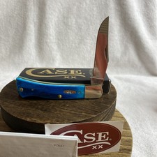 Case XX Axe Handle Knife 2026 Caribean Blue Bone Custom Engraved Scroll NIB USA