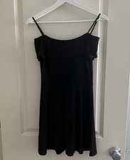 URBAN OUTFITTERS KIMCHI BLUE Black Off Shoulder Mini Dress Black Size Small