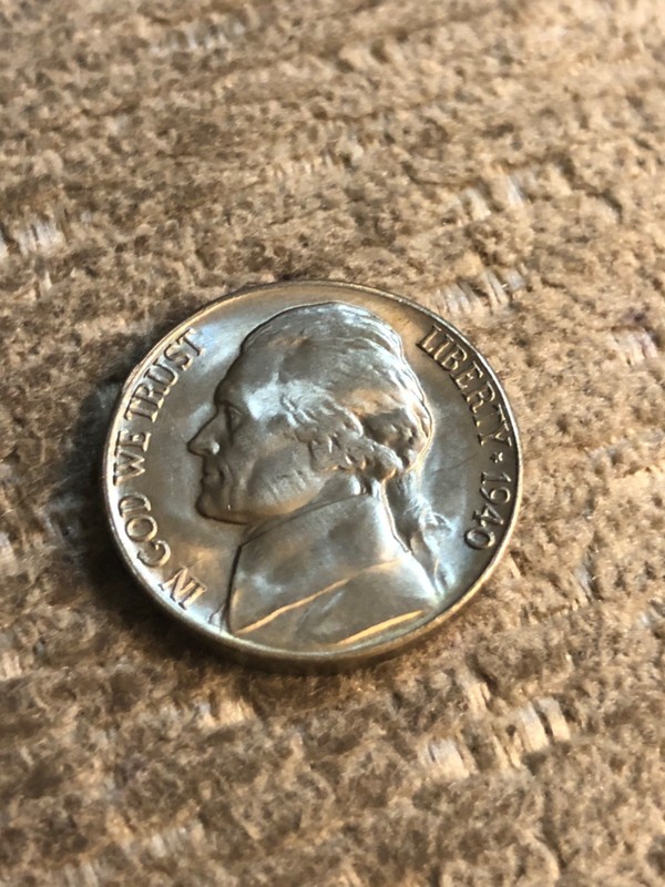 U.S. Jefferson Nickel Gem BU 1940-S Great Luster