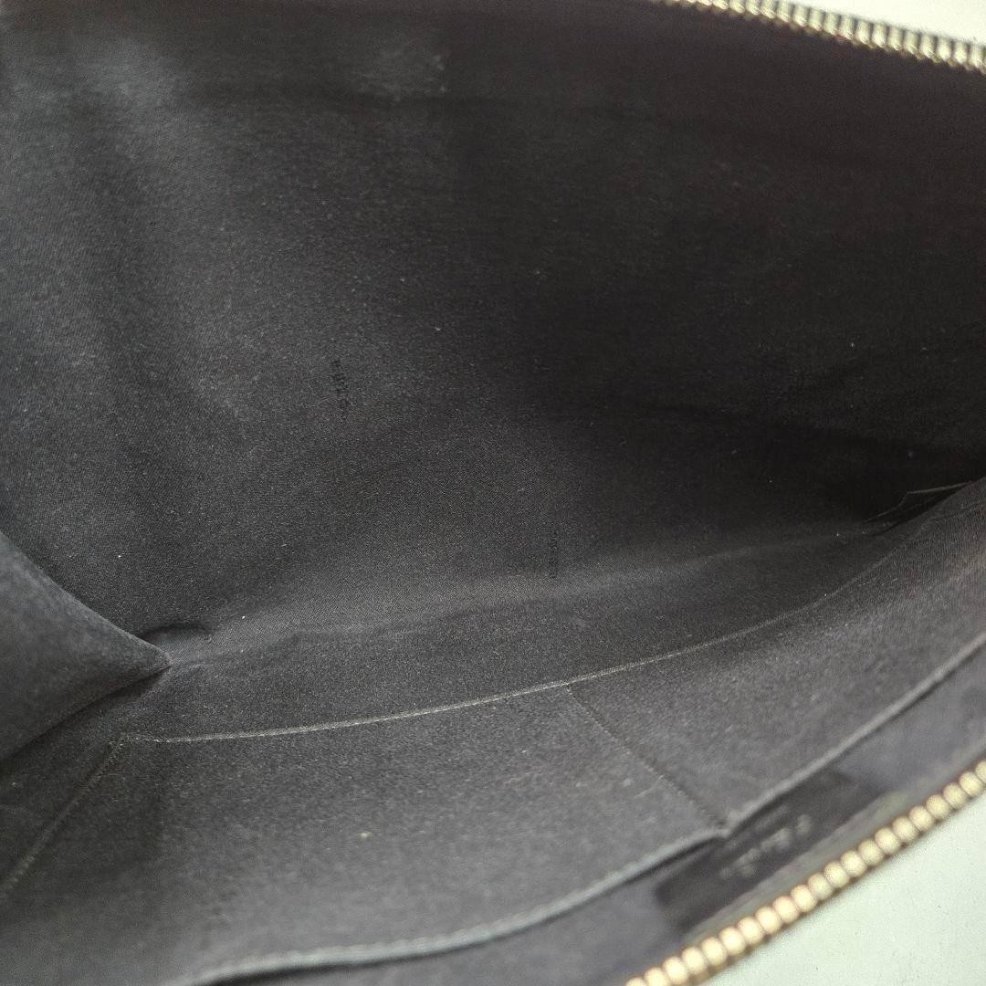 FENDI Python Bugs Clutch Bag Monogram Leather Use… - image 12