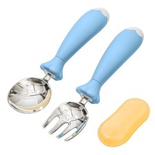 Toddler Utensils with Case, Kids Silverware Set with Silicone Handles, 18/10 ...