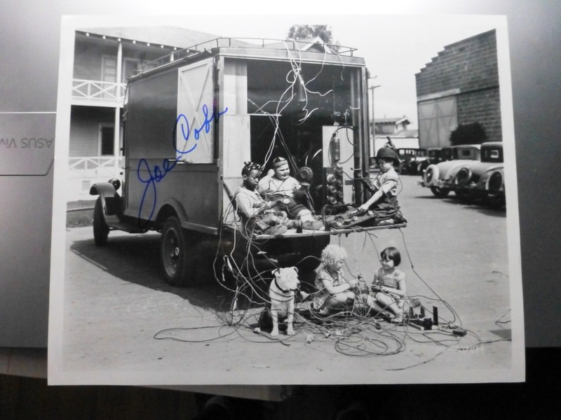 Joe Cobb (Little Rascals) Signed 8 x 10 Black and White Photo with COA