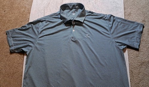Camisa Rhoback Hombre XXL Blanca Verde Rendimiento Golf Estampado Completo Nación de Irlanda - Imagen 3 de 10