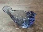 Fenton Lavender Glass Dove Bird Votive Candle Holder Trinket Dish 70-73's BRD45
