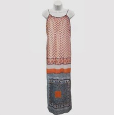 Clover Canyon Maxi Sheer Dress Floral Geometric Racerback Womens XS Made In USA