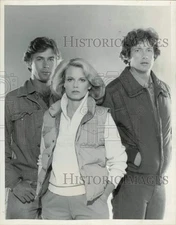 1983 Press Photo Alec Baldwin, Shelley Hack, Jim Metzler in "Cutter to Houston"