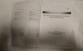 Nintendo Entertainment System Control Deck Console Instruction Manual Only - NES