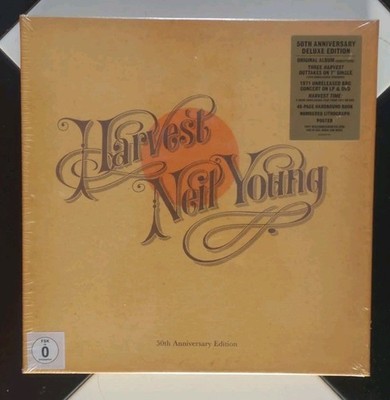 Neil Young Harvest 50th Anniversary Edition Box Set Lp DVD Buch Poster Neu Verkauft