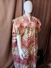 African Damask Print Kimono