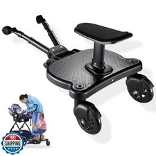 Universal Stroller Board 2 in 1 Sit and Stand Stroller Board w/ Detachable Seat