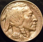 1935-D Buffalo Nickel Choice BU Uncirculated Full Horn