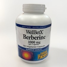 Natural Factors WellBetX Berberine 1000mg 120...