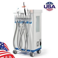 FDA Dental Portable Mobile Delivery Unit System 4 H Air Compressor Suction USA