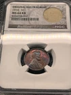 BU 1910 Lincoln Wheat Cent Penny NGC MS64 BN Original Bag Fragment #1201