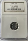 1950 NGC PF68 Cameo Proof Roosevelt Silver Dime