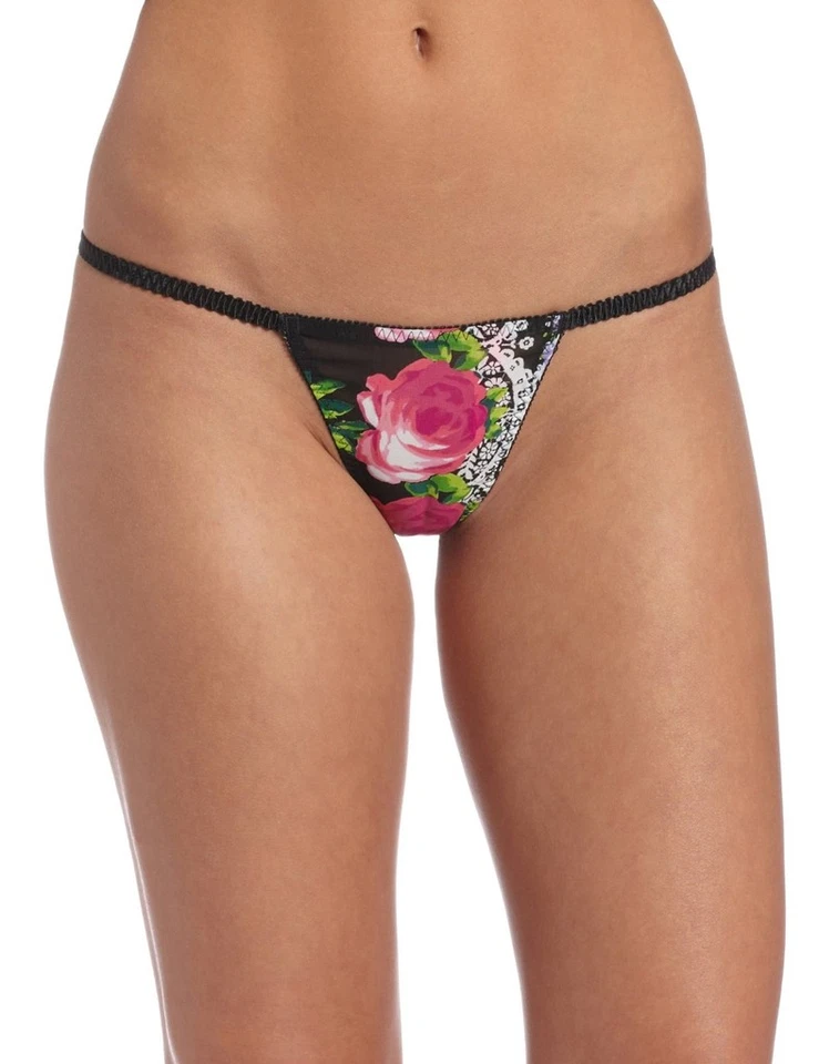 NOVO COM ETIQUETAS BETSEY JOHNSON CHIFFON BABYDOLL/TANGA 732830T MÉDIO US$ 75 - Imagem 2 de 2