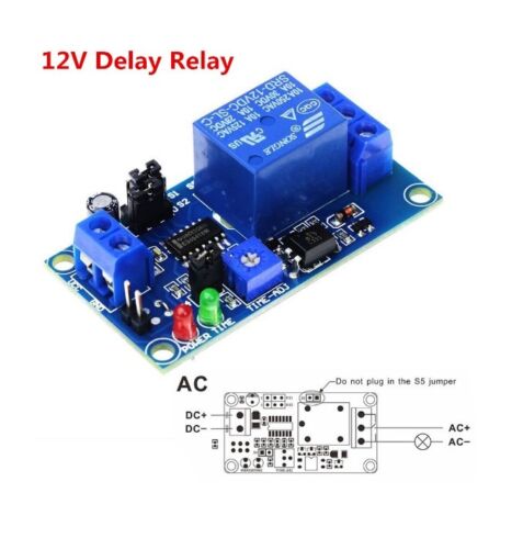 DC 12V Delay Relay Delay Turn on/Delay Turn off Timer Switch Module AU - Photo 1/5