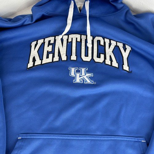 Kentucky Wildcats UK Hoodie Sweatshirt Mens XL Embroidered Logo Blue - Picture 2 of 7