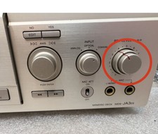 Sony MDS-JA3ES. Original rec level knob