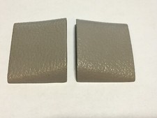 90-94 Lincoln Town Car Door Handle Pull Strap Endcap End Cap Trim Set AT Gray