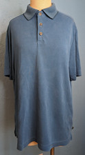 Tommy Bahama Blue Polo Short Sleeve Shirt Men's Collared Modal Blend Size M