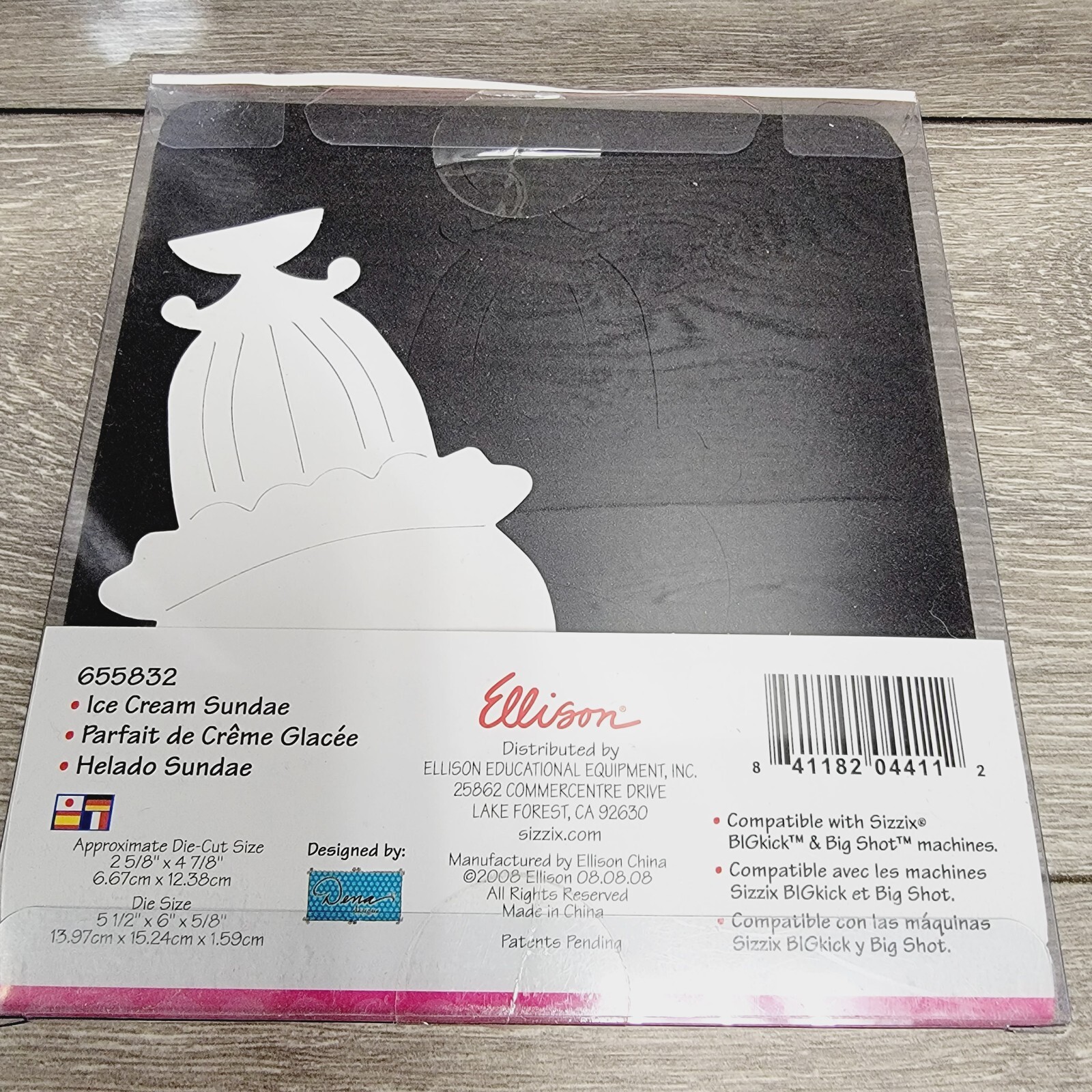 Sizzix Ice Cream Sundae Bigz Die 655832 eBay