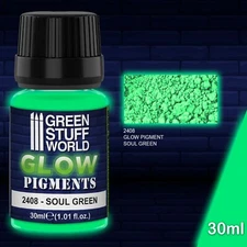 Glow in the Dark pigments - SOUL GREEN - fluorescent hobby green