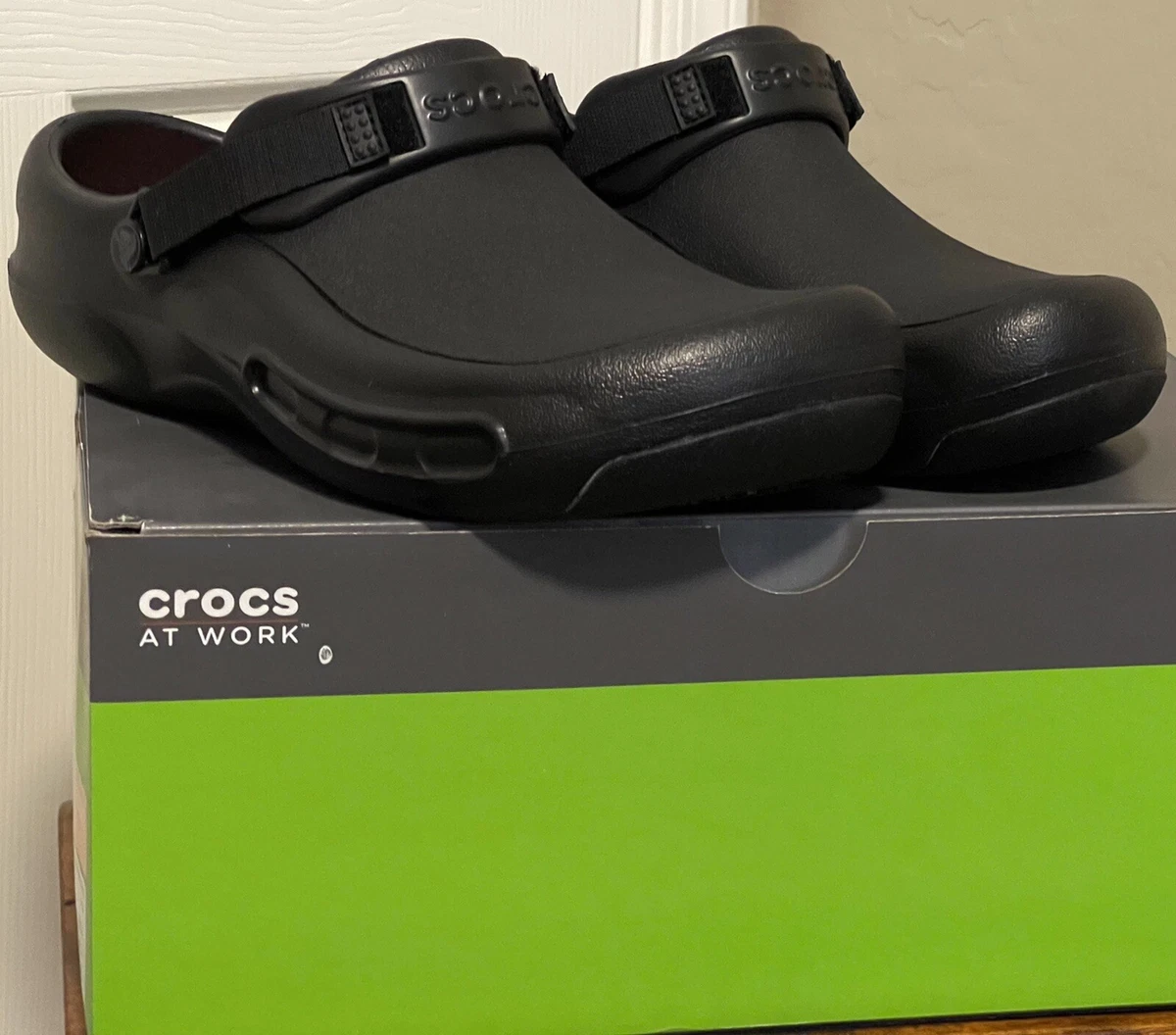 inch Herre venlig erfaring Crocs Bistro Pro LiteRide Slip Resistant Clogs Shoes Black Men's Size 12  NEW WB | eBay