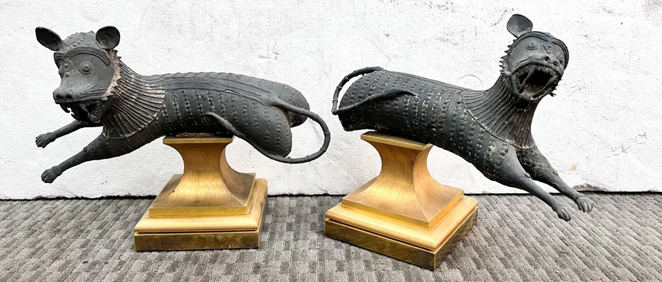 Bronce Tigres Voladores Magnate Indio Período Patrimonio de Elton John, John Scott Foto 2 de 4