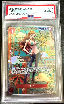 PSA 10 One Piece Card Game Nami OP01-016 SP R Parallel PSA 10 One Piece Card Game Nami OP01-016 SP R Parallel