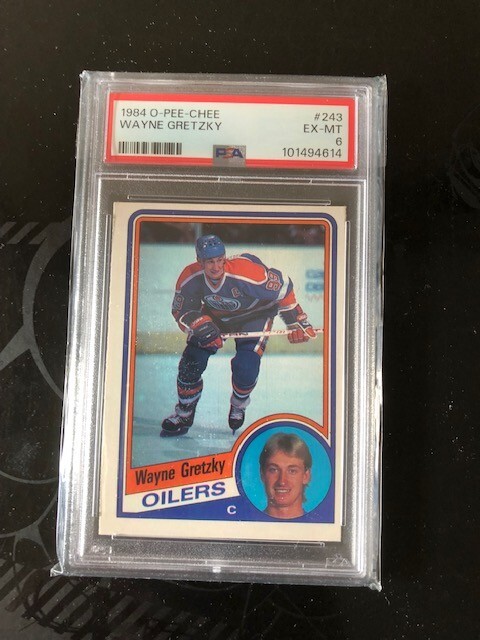 1984-85 O-Pee-Chee - #243 Wayne Gretzky HOF PSA 6