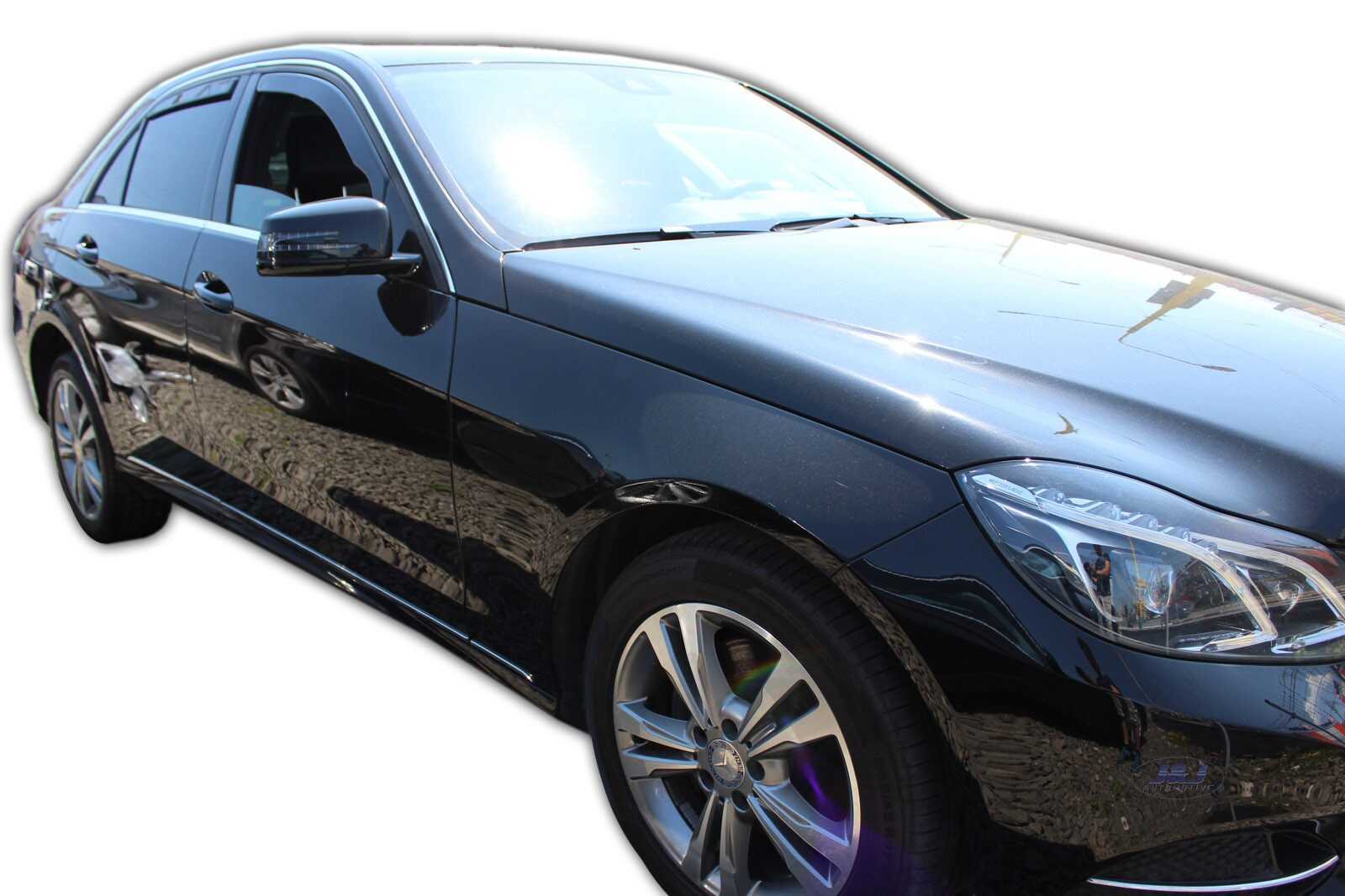 Déflecteurs d'air pour Mercedes Classe E W212 berline 4 portes en acrylique fumé HEKO
