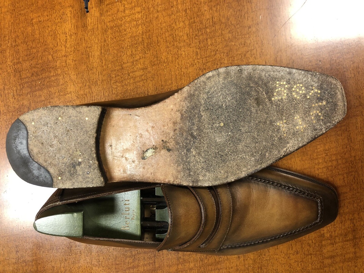 BERLUTI ANDY LOAFER 7.5 D TAN w/ Original Shoe Trees. Retail BERLUTI ANDY LOAFER 7.5 D TAN w/ Original Shoe Trees. Retail