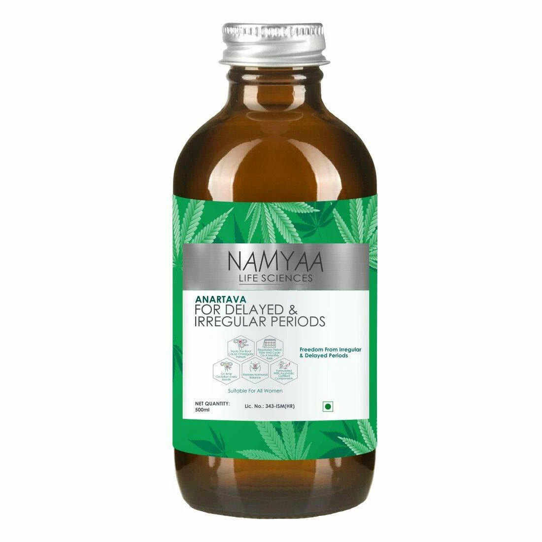 Namyaa Anartava -For Delayed and Irregular Periods ml, White, 200 Ml