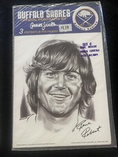 1974 CHARLES LINNETT BUFFALO SABRES PORTRAITS NEW IN PACKAGE - RENE ROBERT