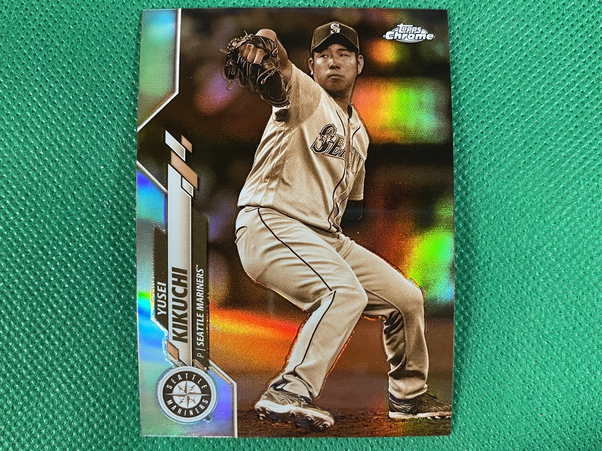 2020 Topps Chrome Sepia Refractors #48 Yusei Kikuchi Seattle