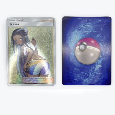 Nessa | Goddess Story | Sexy Waifu | Promo | Custom Trainer Pokemon Card | Orica