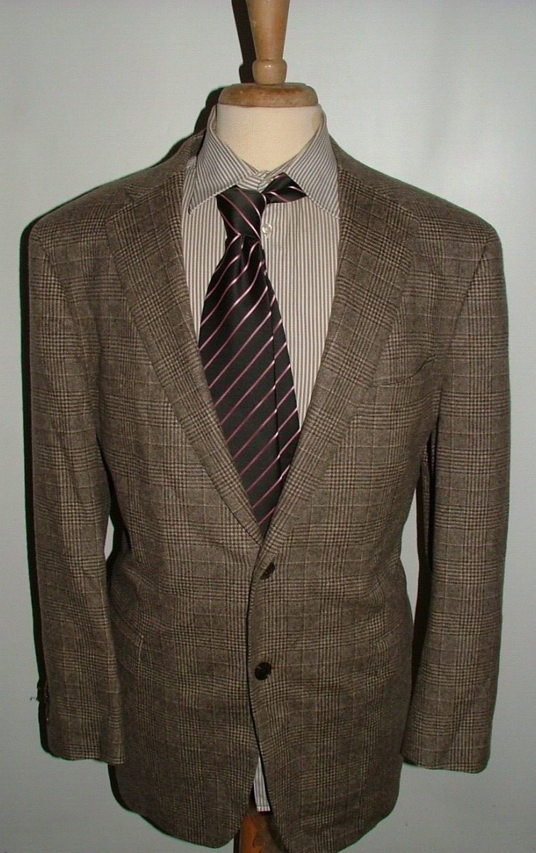 MENS SALVATORE FERRAGAMO BLAZER SIZE 48 R 100% CASHMERE MADE ITALY