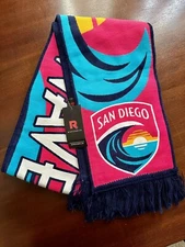 2023 San Diego Wave Fútbol Club Ruffneck Scarf Snap Dragon Stadium NWT
