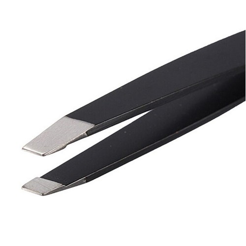 Beauty Eyebrow Facial Hair Removal PFOking Removing Tweezers Pink Black TM DR - Afbeelding 12 van 14