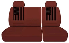 Truck Seat Covers Fits Chevrolet C/K 1500 Burgundy 40/60 Split Bench