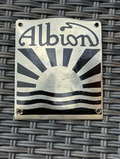 Albion Enamel Bus Coach Truck Lorry Badge Plate Sign Emblem