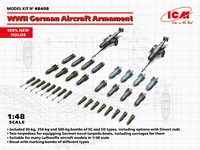 Wwii German Flugzeug Armament (100% New Formen) 1:48 Kunststoff Modell Kit Icm