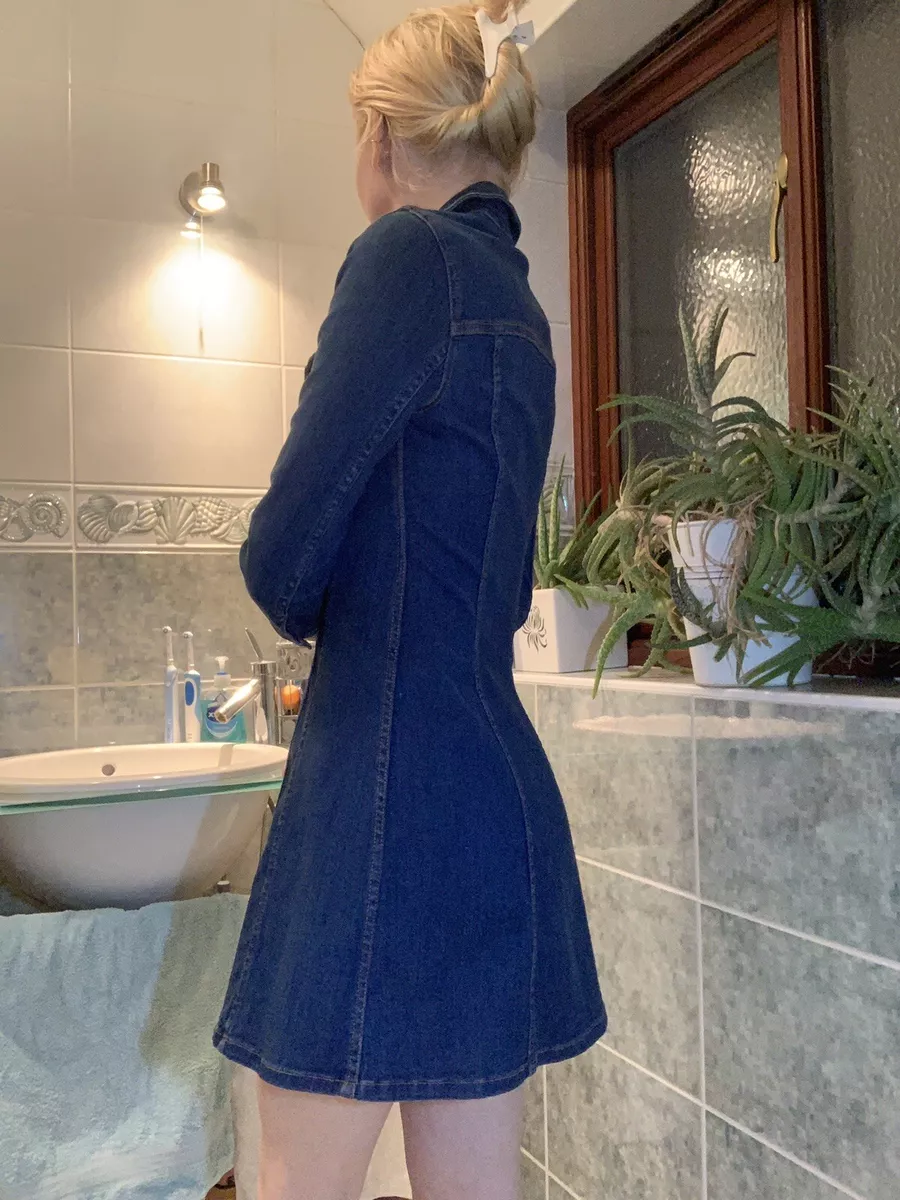 Zara denim hotsell dress uk