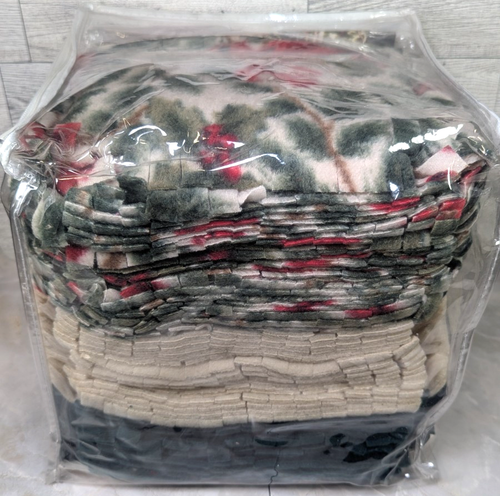 Vintage JoAnn exklusives Fleece Rag Time Quilt einfaches Nähen Kit 2004 (51" x 65") Neu aus altem Lagerbestand - Bild 2 von 6