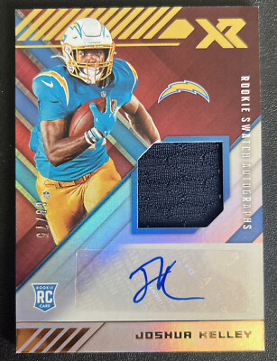 2020 Panini XR - Rookie Swatch Autographs Red #RSA-JO Joshua Kelley /75 (AU,...