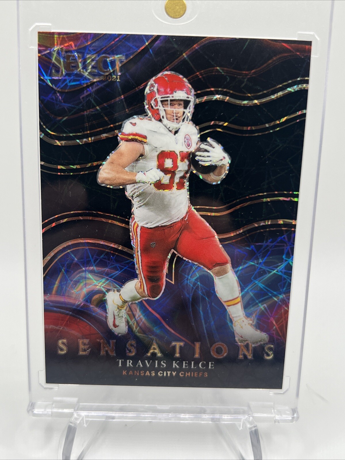 2021 Select Sensations Travis Kelce BLACK Prizm 1/1 True ONE OF ONE CHIEFS 🔥🔥