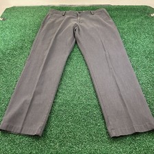 Dockers Workday Khaki Pants Mens 36x29" Gray Straight Fit Casual Formal Preppy