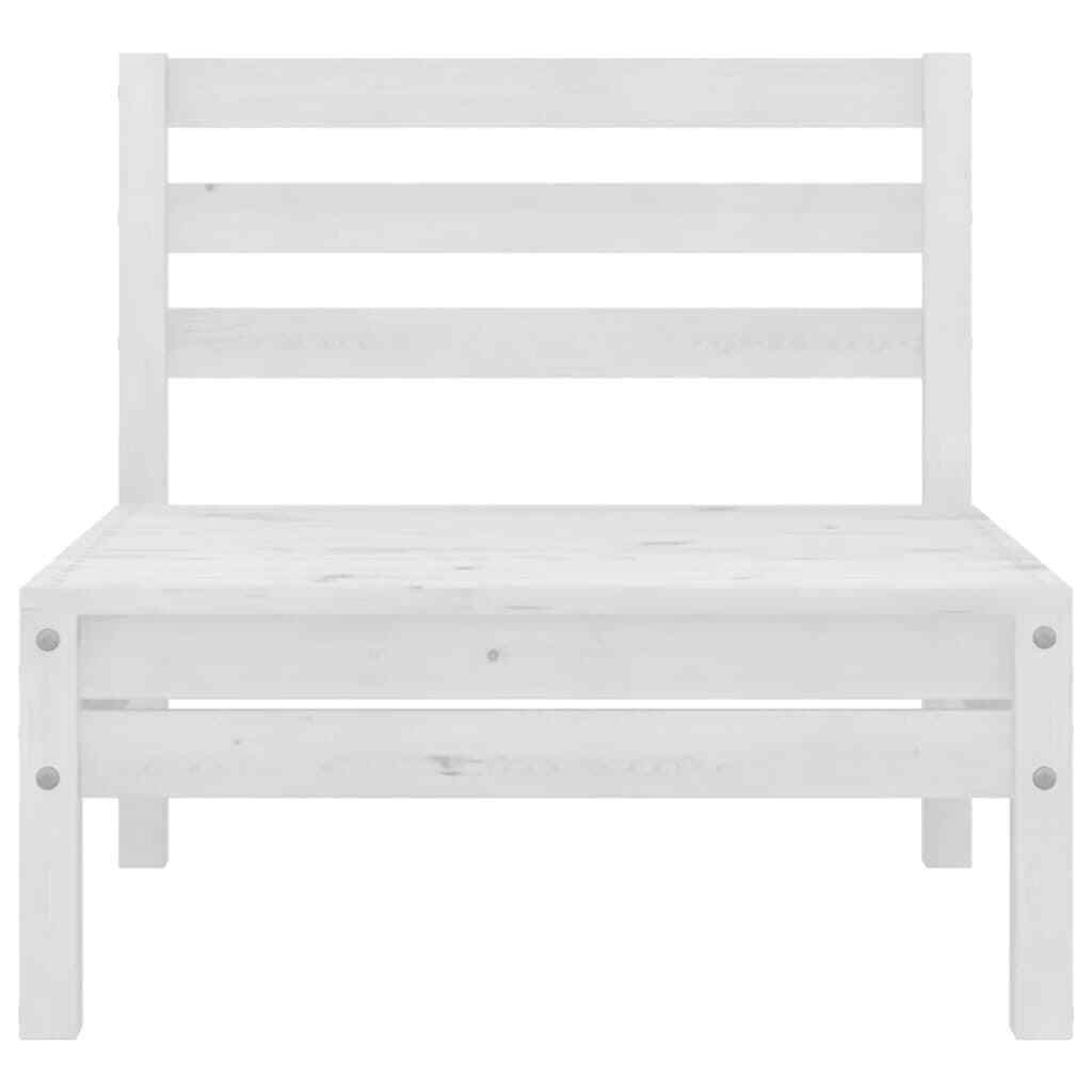 Outdoor Garden Lounge Set Solid Wood Patio Furniture White Weather Resistant eBay
